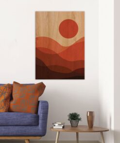 Ango Desert Sunset πίνακας διακόσμησης ξύλου L (21665)