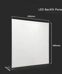 LED Πάνελ Τετράγωνο Χωνευτό 60X60 cm 36W V-TAC 120° 4320lm Φυσικό 4000K – 216706