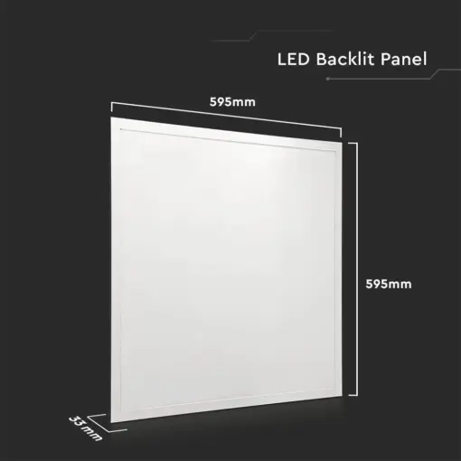 LED Πάνελ Τετράγωνο Χωνευτό 60X60 cm 36W V-TAC 120° 4320lm Φυσικό 4000K – 216706