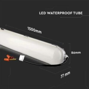 LED Αδιάβροχο φωτιστικό Samsung SMD 60W 1200mm ψυχρό λευκό 6500K 120lm/W V-TAC – 21679