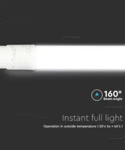 LED Λάμπα T8 G13 120cm 16.5W V-TAC Samsung Chip 1850lm 160° Θερμό 3000K – 21688