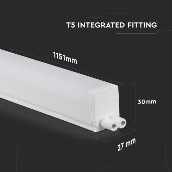 LED Φωτιστικό Πάγκου/Κουζίνας με Διακόπτη T5 115cm 16W V-TAC PRO Samsung Chip 1600lm 120° Φυσικό  4000K – 21696