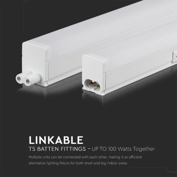 LED Φωτιστικό Πάγκου/Κουζίνας με Διακόπτη T5 120cm 16W V-TAC PRO Samsung Chip 1600lm 160° Θερμό   3000K – 21695