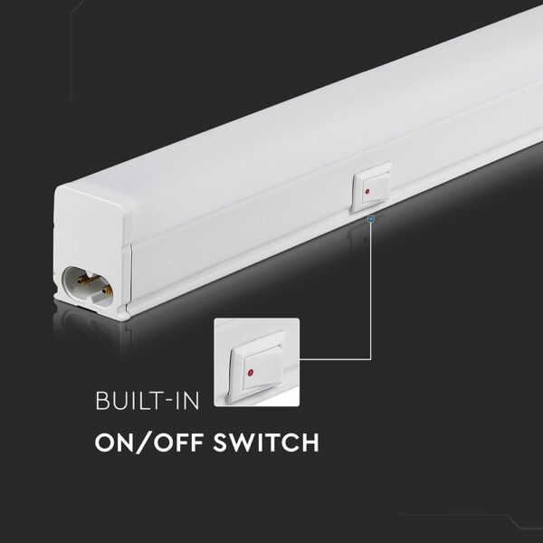 LED Φωτιστικό Πάγκου/Κουζίνας με Διακόπτη T5 120cm 16W V-TAC PRO Samsung Chip 1600lm 160° Θερμό   3000K – 21695