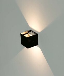 LED Φωτιστικό Τοίχου Up-Down 5W V-TAC Μαύρο Αδιάβροχο IP65 Θερμό 3000Κ – 217078