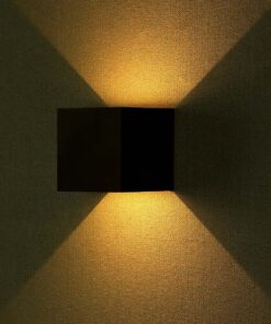 LED Φωτιστικό Τοίχου Up-Down 5W V-TAC Μαύρο Αδιάβροχο IP65 Θερμό 3000Κ – 217078