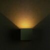 LED απλίκα 5W τετράγωνο γκρι σώμα 3000K θερμό λευκό IP65 V-TAC – 217080