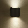 LED απλίκα 5W στρογγυλή μαύρο σώμα 3000K θερμό λευκό IP65 V-TAC – 217081