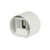 LED επιτοίχιο φωτιστικό 5W στρογγυλό λευκό σώμα 3000K θερμό λευκό V-TAC – 217082