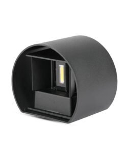 LED απλίκα 5W στρογγυλή μαύρο σώμα 4000K φυσικό λευκό IP65 V-TAC – 217090