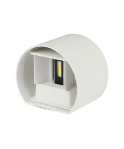 LED επιτοίχιο φωτιστικό 5W στρογγυλό λευκό σώμα 4000K φυσικό λευκό V-TAC – 217091