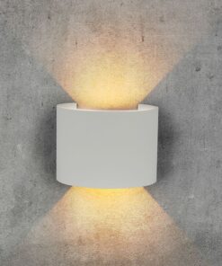 Αρχιτεκτονικό Φωτιστικό Τοίχου Up-Down LED 5W Γκρι Στρογγυλό IP65 4000K με Ρυθμιζόμενη Δέσμη V-TAC – 217092