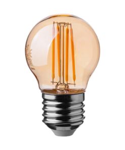 Λάμπα LED E27 G45 Filament 4W θερμό λευκό 2200K γυαλί amber V-TAC – 217100