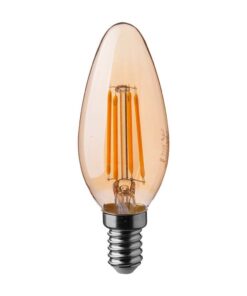 LED Λάμπα E14 4W Φλόγα Filament V-TAC Θερμό 2200K – 217113