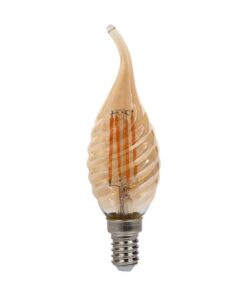 LED Λάμπα E14 4W Φλόγα Filament V-TAC Θερμό 2200K – 217116