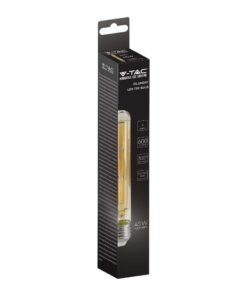 LED Λάμπα E27 T30 Σωληνωτή 6W Filament Amber Cover V-TAC 2200K – 217143