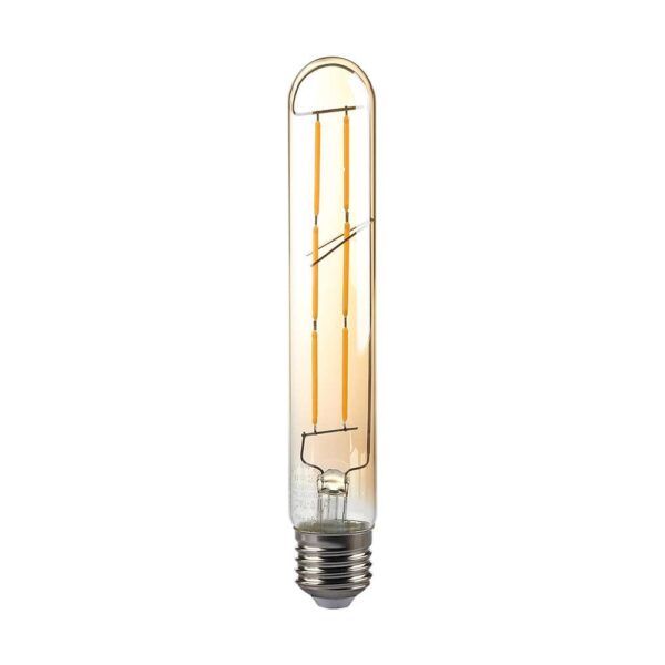 LED Λάμπα E27 T30 Σωληνωτή 6W Filament Amber Cover V-TAC 2200K - 217143