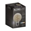 LED Λάμπα E27 G95 4W Filament Amber V-TAC 300° 300lm Θερμό Λευκό 2200Κ – 217146