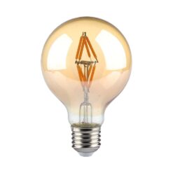 LED Λάμπα E27 G80 4W Filament Amber V-TAC 300° 400lm Θερμό Λευκό 2200Κ – 217148