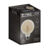 LED Λάμπα – 8W  Filament E27 G125 Amber Dimmable 2200K V-TAC – 217155