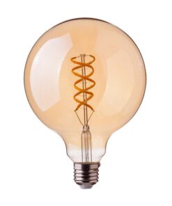 LED Λάμπα E27 G95 5W Filament Amber V-TAC 300° 300lm Θερμό Λευκό 1800Κ – 217217