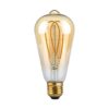 LED Λάμπα E27 ST64 5W Filament Amber V-TAC 300° 300lm Θερμό Λευκό 1800Κ – 217220