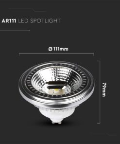 LED Λάμπα AR111 GU10 12W V-TAC Θερμό Λευκό 3000K – 217235