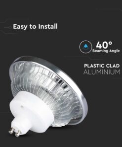 LED Λάμπα AR111 GU10 12W V-TAC Θερμό Λευκό 3000K – 217235