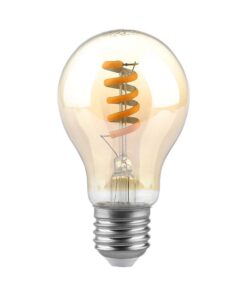 Λάμπα LED E27 A60 Filament 4W θερμό λευκό 1800K γυαλί amber V-TAC – 217335