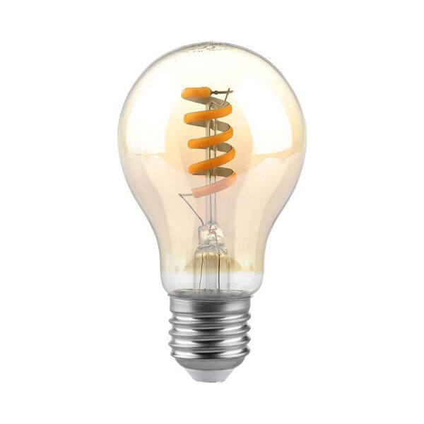 Λάμπα LED E27 A60 Filament 4W θερμό λευκό 1800K γυαλί amber V-TAC - 217335