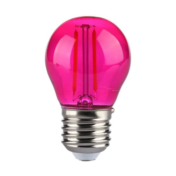 LED Λάμπα - 2W Filament E27 G45 Ροζ V-TAC - 217410