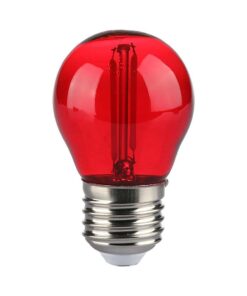 LED Λάμπα – 2W Filament E27 G45 Κόκκινο V-TAC – 217413