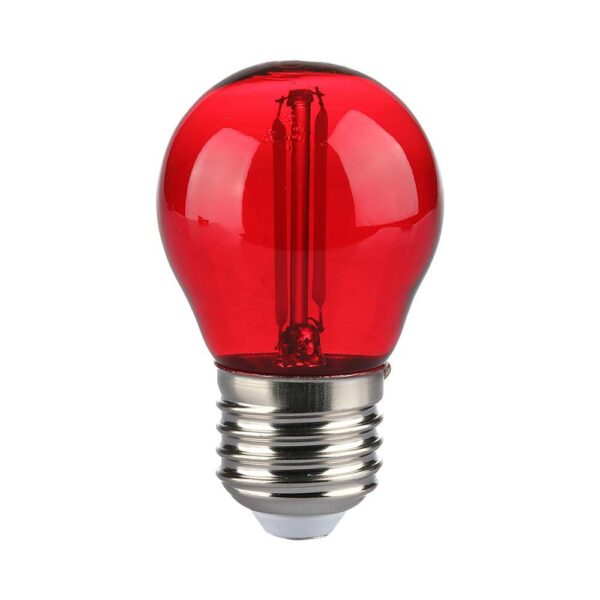 LED Λάμπα - 2W Filament E27 G45 Κόκκινο V-TAC - 217413