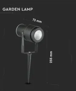 Φωτιστικό Κήπου Καρφί LED 12W Μαύρο V-TAC Αδιάβροχο IP65 Φυσικό 4000K – 217545