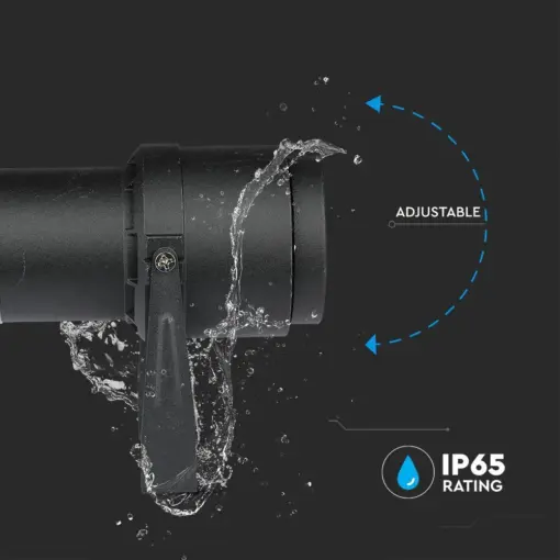 Φωτιστικό Κήπου Καρφί LED 12W Μαύρο V-TAC Αδιάβροχο IP65 Φυσικό 4000K – 217545