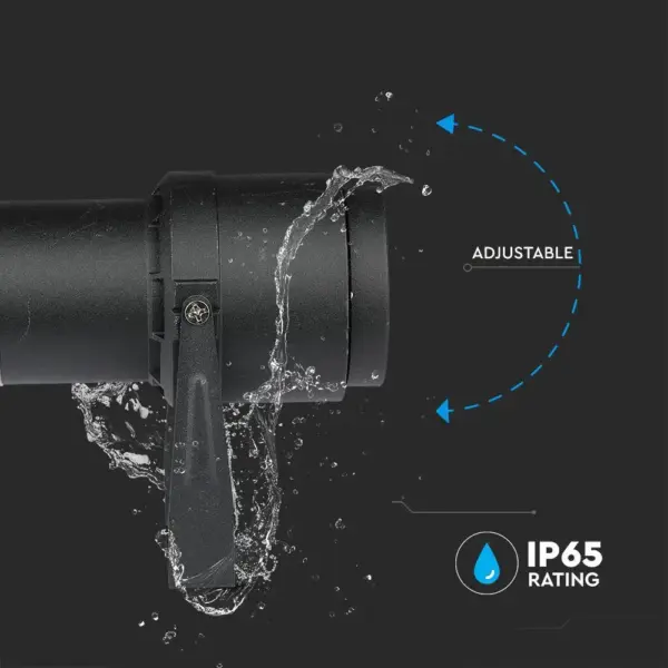 Φωτιστικό Κήπου Καρφί LED 12W Μαύρο V-TAC Αδιάβροχο IP65 Φυσικό 4000K – 217545