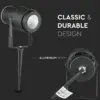 Φωτιστικό Κήπου Καρφί LED 12W Μαύρο V-TAC Αδιάβροχο IP65 Φυσικό 4000K – 217545