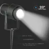 Φωτιστικό Κήπου Καρφί LED 12W Μαύρο V-TAC Αδιάβροχο IP65 Φυσικό 4000K – 217545
