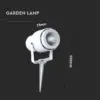 Φωτιστικό Κήπου Καρφί LED 12W Λευκό V-TAC Αδιάβροχο IP65 Θερμό 3000K – 217547