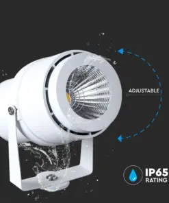 Φωτιστικό Κήπου Καρφί LED 12W Λευκό V-TAC Αδιάβροχο IP65 Θερμό 3000K – 217547