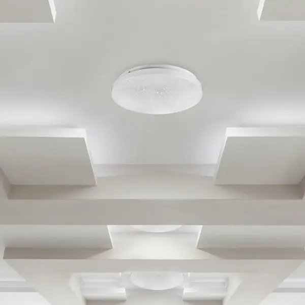 LED πλαφονιέρα 18W στρογγυλή, 3 σε 1 φωτισμός (Ψυχρό, Φυσικό & Θερμό λευκό), σε Λευκό σώμα και έναστρο κάλυμμα V-TAC – 217604