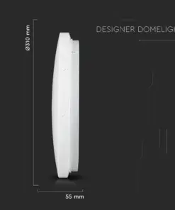 LED πλαφονιέρα 18W στρογγυλή, 3 σε 1 φωτισμός (Ψυχρό, Φυσικό & Θερμό λευκό), σε Λευκό σώμα και έναστρο κάλυμμα V-TAC – 217604