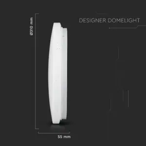 LED πλαφονιέρα 18W στρογγυλή, 3 σε 1 φωτισμός (Ψυχρό, Φυσικό & Θερμό λευκό), σε Λευκό σώμα και έναστρο κάλυμμα V-TAC – 217604