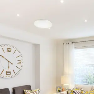 LED Πλαφονιέρα 18W Στρογγυλή 3 σε 1 CCT Φωτισμός Λευκό Σώμα V-TAC – 217605