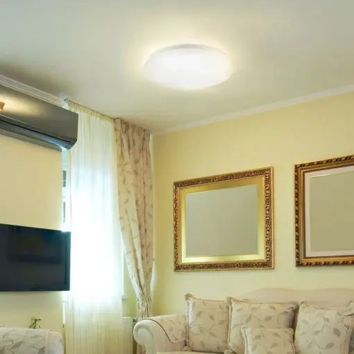 LED Πλαφονιέρα 24W Στρογγυλή 3 σε 1 Φωτισμός CCT Λευκό Σώμα V-TAC – 217607