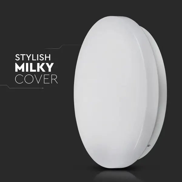 LED Πλαφονιέρα 24W Στρογγυλή 3 σε 1 Φωτισμός CCT Λευκό Σώμα V-TAC – 217607