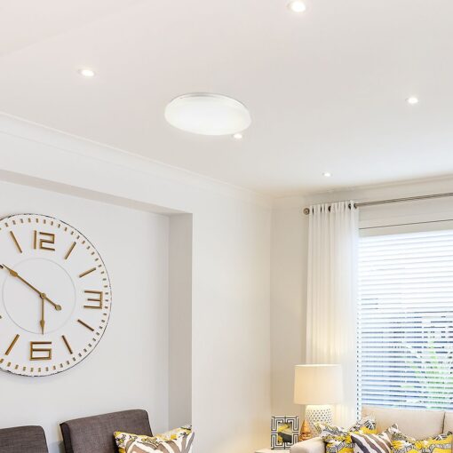 LED πλαφονιέρα 36W στρογγυλή, CCT 3IN1 Φωτισμός Λευκό σώμα  V-TAC – 217609