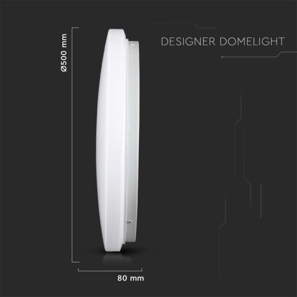 LED πλαφονιέρα 36W στρογγυλή, CCT 3IN1 Φωτισμός Λευκό σώμα  V-TAC – 217609