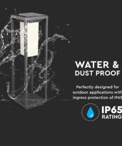 Ηλιακό Φωτιστικό Δαπέδου Κήπου V-TAC PRO Samsung Chip με Αισθητήρα Kίνησης IP65 Γκρι – 21785