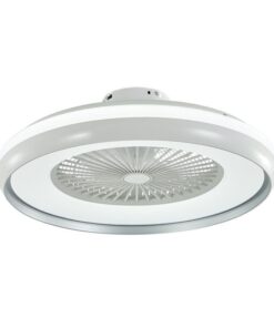 Ανεμιστήρας οροφής LED 45W 3 σε 1 λευκό σώμα-γκρι δαχτυλίδι 7 πτερυγίων με ρύθμιση μέσω RF control V-TAC – 217935